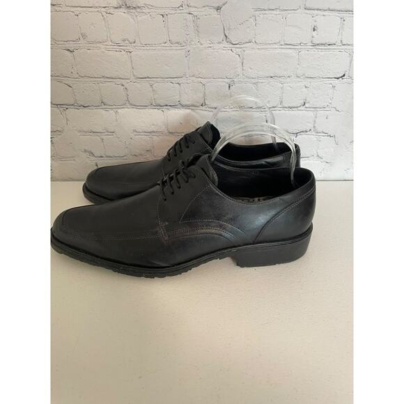 ECCO Men's Black Melbourne Tie Shoe Size EU 44 / US 10.5 - Pre-owned, Some Wear - Picture 3 of 13